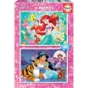 La sirenita Educa Puzzle 2 x 48 Piezas Disney Princess Ariel y Jasmine - 18213> Puzzles