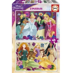 Disney Educa Puzzle 2 x 48 Piezas Princess - 19675> Puzzles
