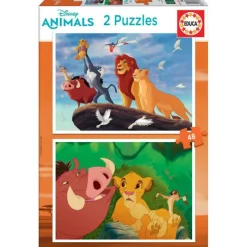 Disney Educa Puzzle 2 x 48 Piezas El Rey León - 18629> Puzzles