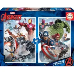 Marvel Educa Puzzle 2 x 500 Piezas Manía - 17994> Puzzles