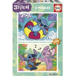 Disney Educa Puzzle 2 x 100 Piezas Stitch - 19998> Puzzles