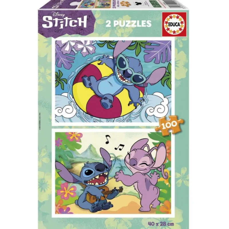Disney Educa Puzzle 2 x 100 Piezas Stitch - 19998> Puzzles
