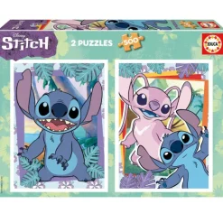Disney Educa Puzzle 2 x 500 Piezas Stitch - 19732> Puzzles