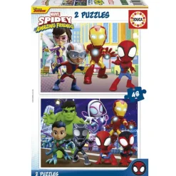 Spidey and his amazing friends Educa Puzzle 2 x 48 Piezas Spidey And His amazing - 19678> Puzzles