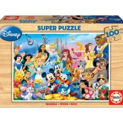 Disney Educa Puzzle Madera 100 Piezas El Maravilloso Mundo de - 12002> Puzzles