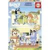 Bluey Educa Puzzle Madera 2 x 50 Piezas - 19408> Puzzles