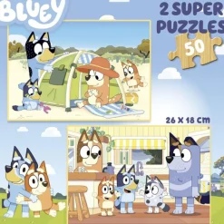 Bluey Educa Puzzle Madera 2 x 50 Piezas - 19408> Puzzles