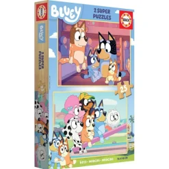 Bluey Educa Puzzle Madera 2 x 25 Piezas - 19407> Puzzles