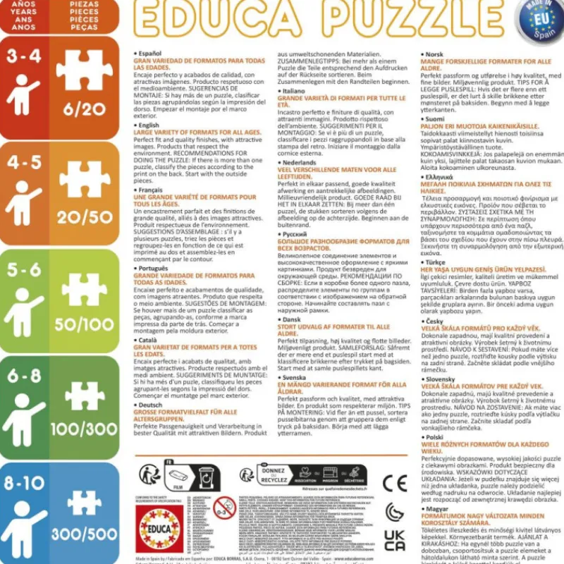 Spidey and his amazing friends Educa Puzzle Progresivo 12-16-20-25 Piezas Dino-Webs> Puzzles