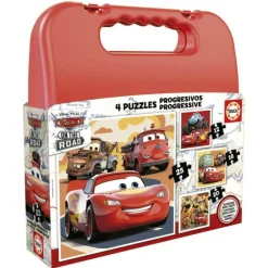 Disney Educa Puzzle Progresivo 12-16-20-25 Piezas Cars en Maleta - 19677> Puzzles