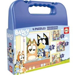 Bluey Educa Puzzle Progresivo 12-16-20-25 Piezas Maleta - 19830> Puzzles