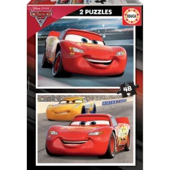 Disney Educa Puzzles 2 x 48 Piezas Cars 3 - 17177> Puzzles