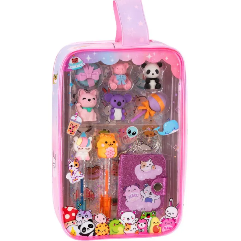 Otras marcas Estuche Kawaii con Accesorios Básicos de Papelería> Creativos|Vuelta Al Cole