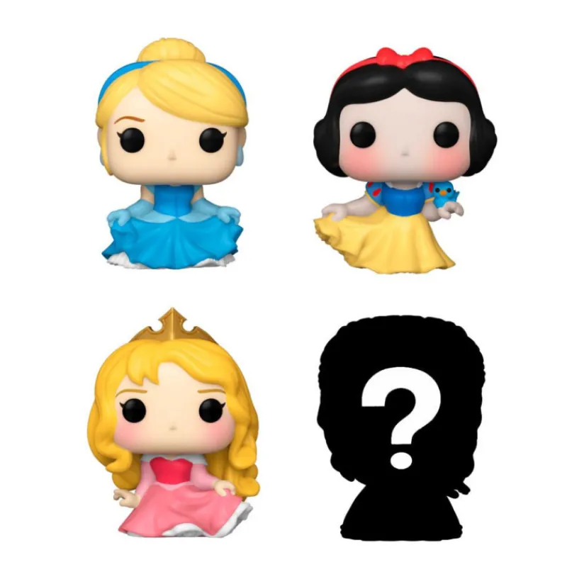 Funko Bitty Pop! Disney Princess 4 Figuras De Vinilo Serie 3 Varios Modelos> Fan Zone|Figuras Acción