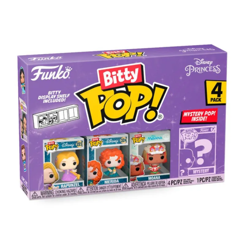 Funko Bitty Pop! Disney Princess 4 Figuras De Vinilo Serie 4 Varios Modelos> Fan Zone|Figuras Acción