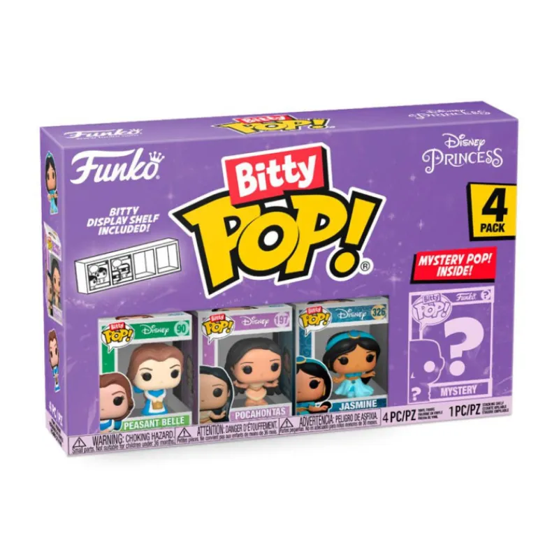 Funko Bitty Pop! Disney Princess 4 Figuras De Vinilo Serie 2 Varios Modelos> Fan Zone|Figuras Acción