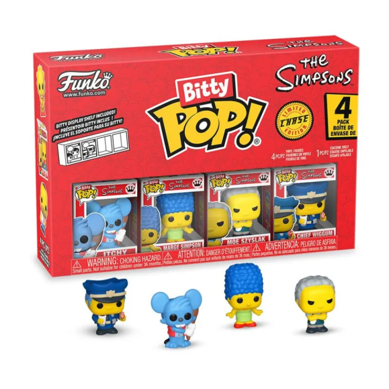 Funko Bitty Pop! Los Simpsons Itchy Pack 4 Figuras de Vinilo Varios Modelos> Fan Zone|Figuras Acción