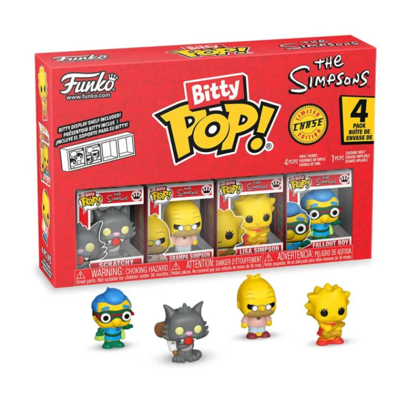 Funko Bitty Pop! Los Simpsons Scratchy Pack 4 Figuras de Vinilo Varios Modelos> Fan Zone|Figuras Acción