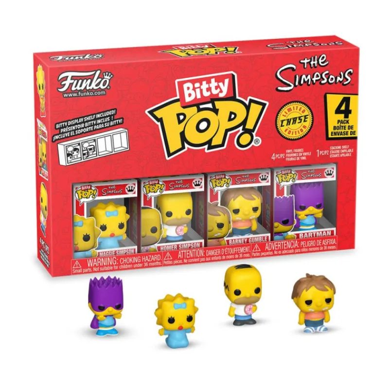 Funko Bitty Pop! Los Simpsons Maggi Simpsons Pack 4 Figuras de Vinilo Varios Modelos> Fan Zone|Figuras Acción