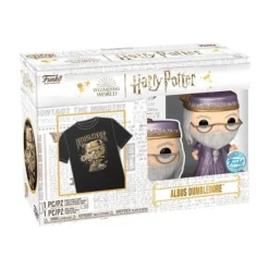 Funko Pop! & Tee Movies Harry Potter Pack Figura de Vinilo Dumbledore y Camiseta Talla S> Fan Zone|Figuras Acción
