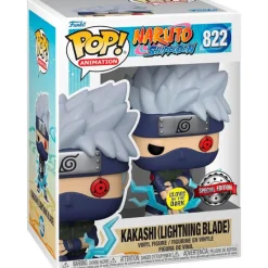 Funko Pop! & Tee Naruto Shippuden Pack Figura Kakashi Edición Especial Brilla en la Oscuridad con Camiseta Talla M> Fan Zone|Figuras Acción