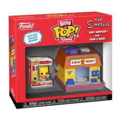 Funko Pop! Bitty Town The Simpsons Figura de Vinilo Bart Simpson y Kwik-e-Mart> Fan Zone|Figuras Acción