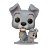 Funko Pop! Disney La Dama y el Vagabundo Figura de Vinilo Tramp con Cachorro> Fan Zone|Figuras Acción