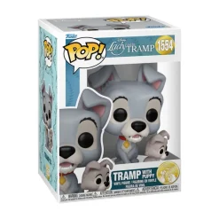Funko Pop! Disney La Dama y el Vagabundo Figura de Vinilo Tramp con Cachorro> Fan Zone|Figuras Acción