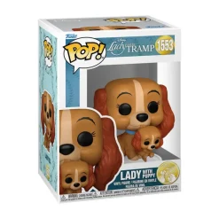 Funko Pop! Disney La Dama y el Vagabundo Figura de Vinilo Lady con Cachorro> Fan Zone|Figuras Acción