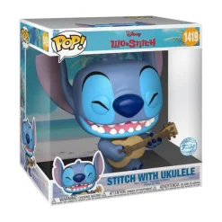 Disney Funko Pop! Lilo & Stitch Figura de Vinilo Stitch con Ukelele 25 cm Edición Especial> Fan Zone|Figuras Acción