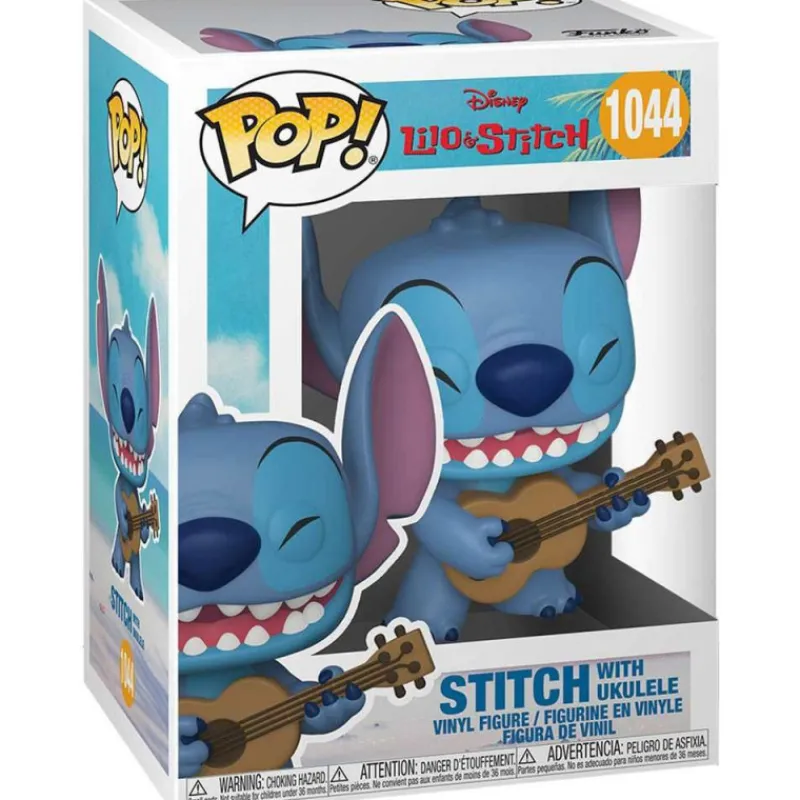 Funko Pop! Disney Lilo y Stitch Figura de Vinilo Stitch con Ukelele> Fan Zone|Figuras Acción