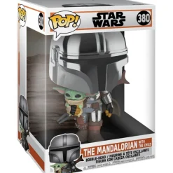 Funko Pop! Star Wars Figura de Vinilo The Mandalorian con The Child 25 cm> Fan Zone|Figuras Acción