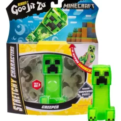 Goo jit zu Heroes Minecraft Stretchy Characters Figura Creeper> Figuras Acción