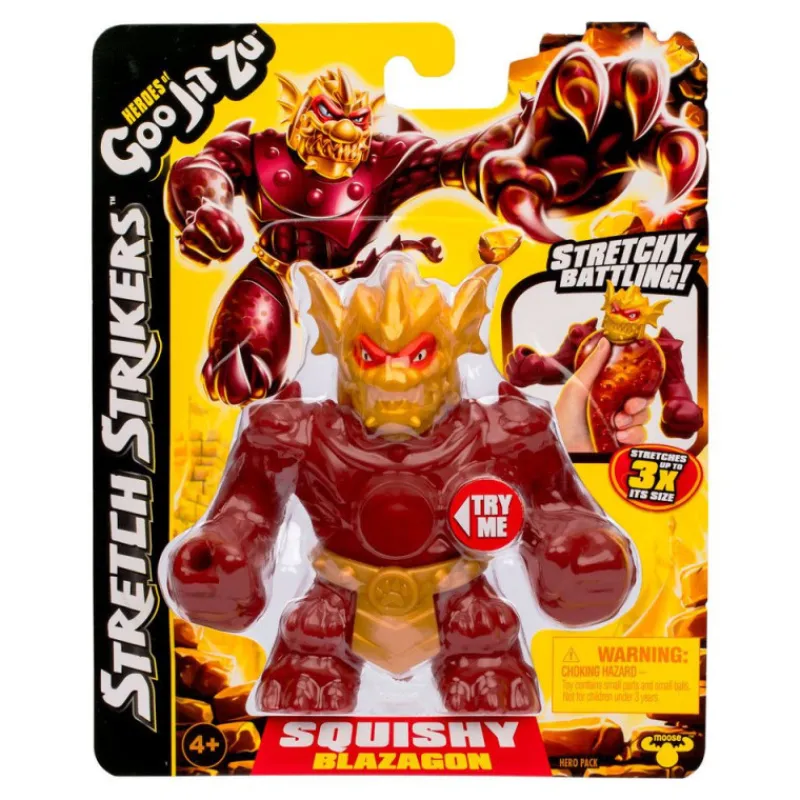 Goo jit zu Heroes Strech Strikers Figura Squishy Blazagon> Figuras Acción