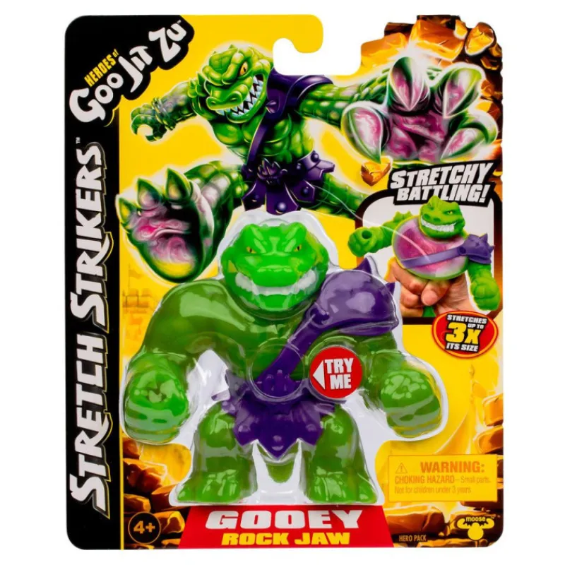 Goo jit zu Heroes Strech Strikers Figura Gooey Rock Jaw> Figuras Acción