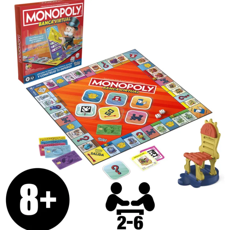 Hasbro gaming Monopoly Banca Virtual Juego de Mesa> Juegos De Mesa