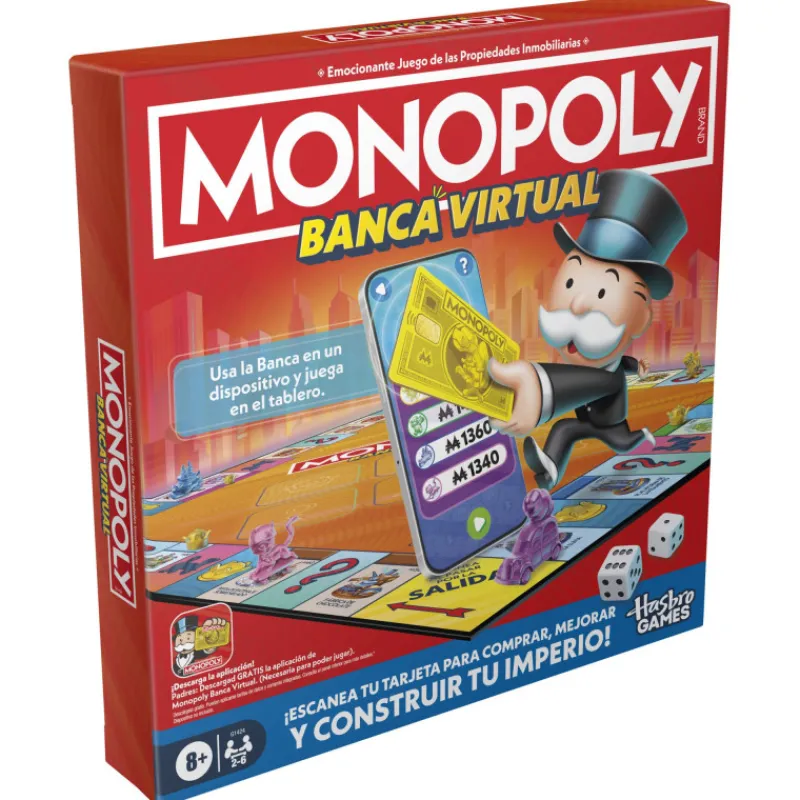 Hasbro gaming Monopoly Banca Virtual Juego de Mesa> Juegos De Mesa
