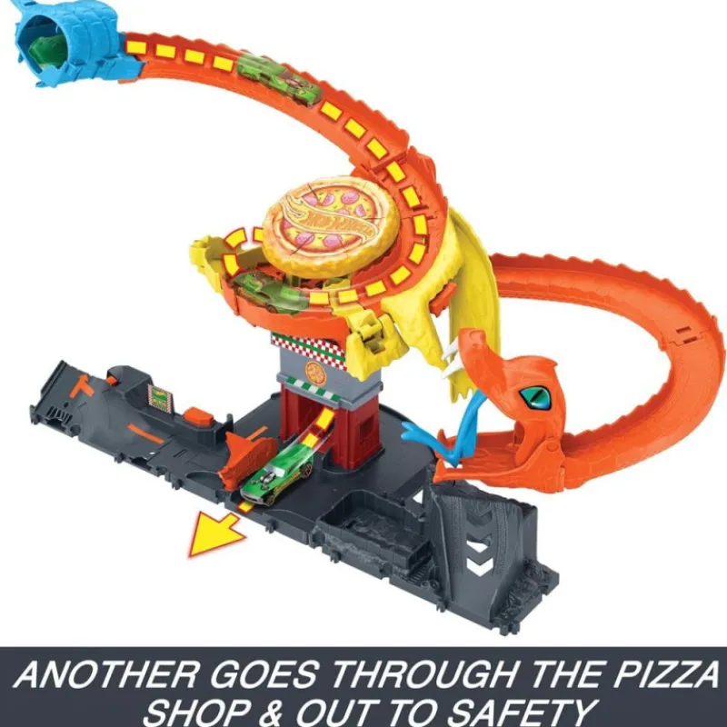 Hot wheels City Ataque Pizza Slam Cobra> Vehículos Y Pistas