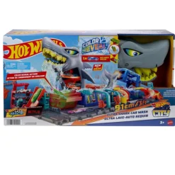 Hot wheels City Túnel de Lavado del Supertiburón Pista con Coche Reveal> Vehículos Y Pistas