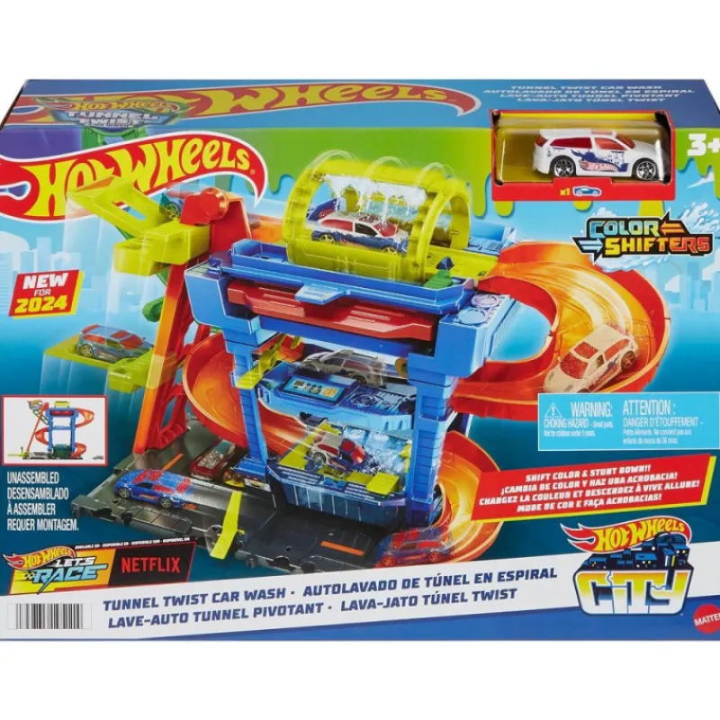 Hot wheels Color Shifters Autolavado De Túnel En Espiral> Vehículos Y Pistas