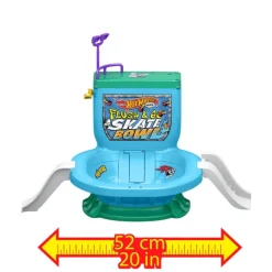 Hot wheels Flush & Go Skate Bowl Set de Juego con Forma de Inodoro><noscript><img width=