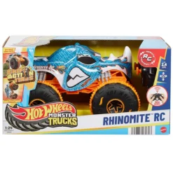 Hot wheels Monster Trucks Camión de Juguete Teledirigido Rhinomite Escala 1:24> Vehículos Y Pistas