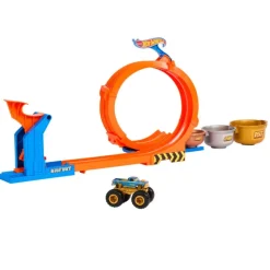 Hot wheels Monster Trucks Trofeo Challenge de Loopings y Giros Bigfoot Conjunto de Pista y Camión, Conjunto de Juego> Vehículos Y Pistas
