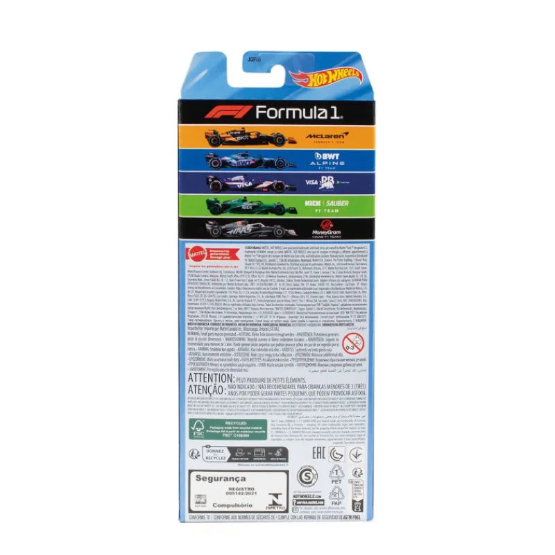 Hot wheels Pack 5 Vehículos de Fórmula 1> Vehículos Y Pistas