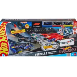 Hot wheels Racing Conjunto Circuito de Gran Premio de Formula 1 con 3 Coches> Vehículos Y Pistas