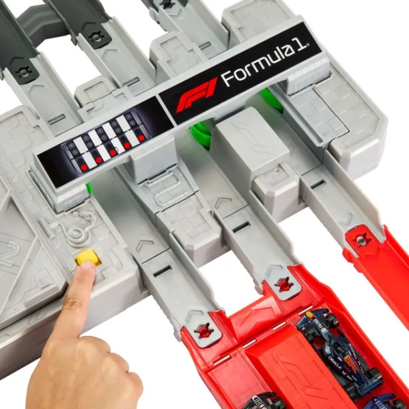 Hot wheels Racing Conjunto Circuito de Gran Premio de Formula 1 con 3 Coches> Vehículos Y Pistas