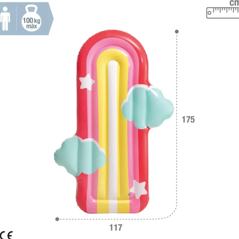 Otras marcas INTEX Colchoneta Hinchable Nube Arcoiris> Juguetes Deportivos