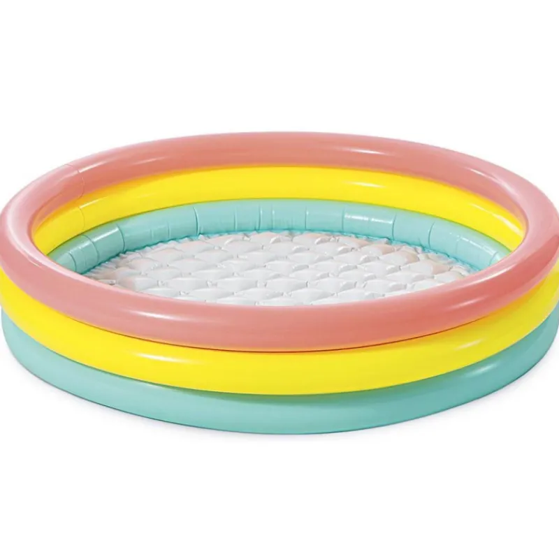 Otras marcas INTEX Piscina Hinchable 3 Aros con Suelo Acolchado 114 x 25 cm> Juguetes Deportivos