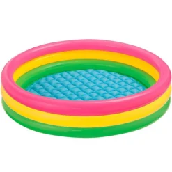 Otras marcas INTEX Piscina Hinchable 3 Aros con Suelo Acolchado 147 x 33 cm> Juguetes Deportivos