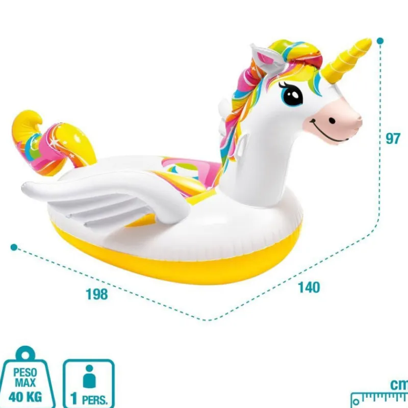 Otras marcas INTEX Unicornio Hinchable 198 x 140 x 97 cm.> Juguetes Deportivos